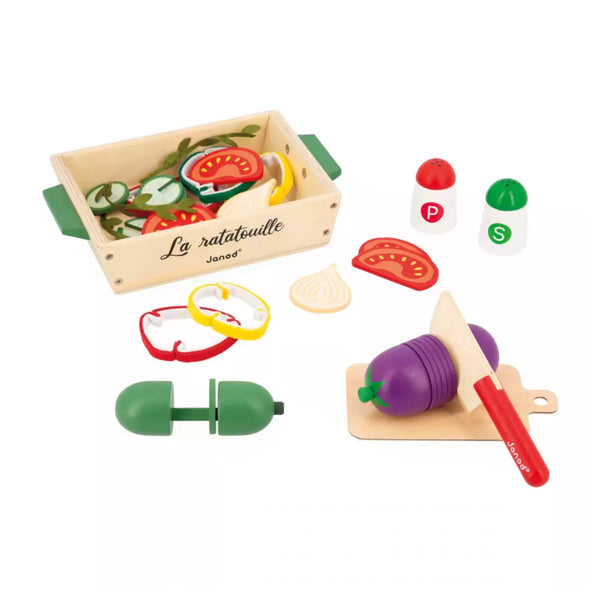 Ratatouille wooden kitchen accessories set