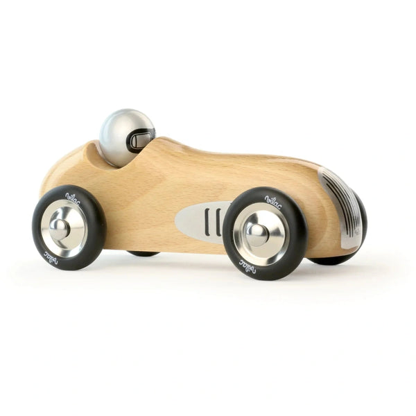 Classic car toy in white background
