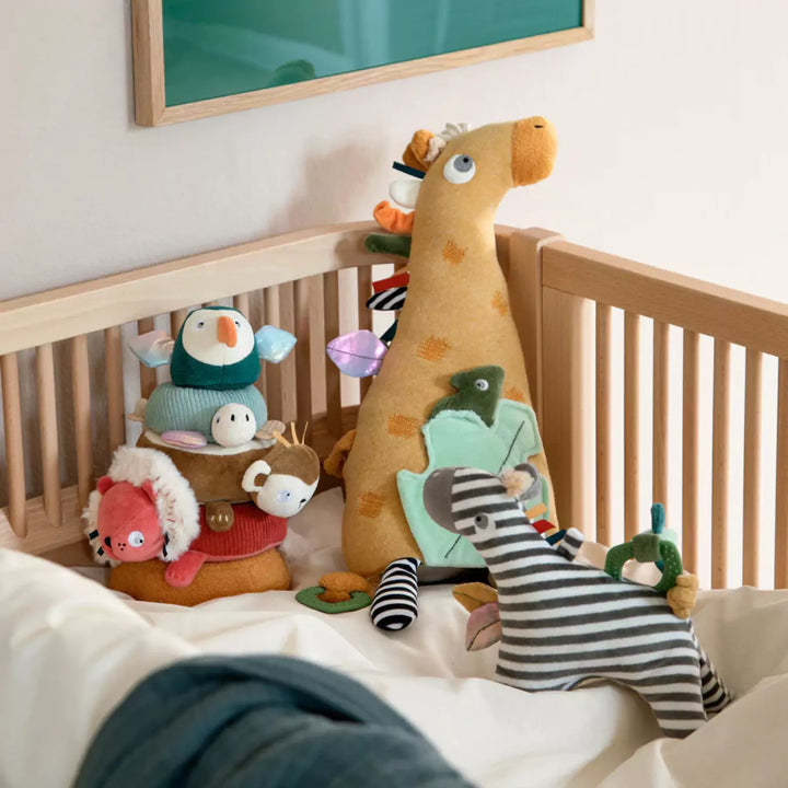 Activity Sensory Toy in a cot