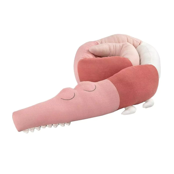 Sebra Sleepy Croc Soft Toy - Blossom Pink
