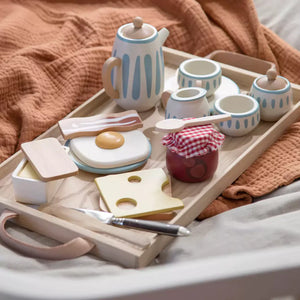 Sebra Wooden Breakfast Pretend Playset