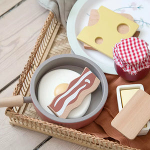 Sebra Wooden Breakfast Pretend Playset