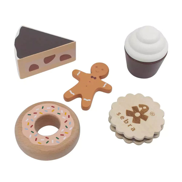 Sebra Wooden Cake Toy & Cookies Set