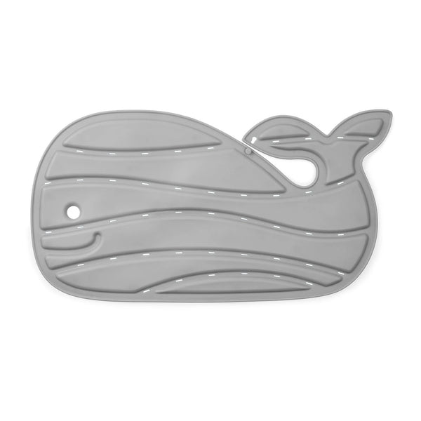 Grey Whale Bath Mat Non Slip Skip Hop Suction Cups Kids Safety