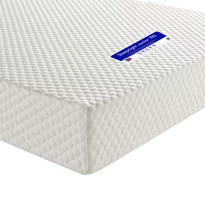 Sleeptight Junior mattress, 190 cm in white background