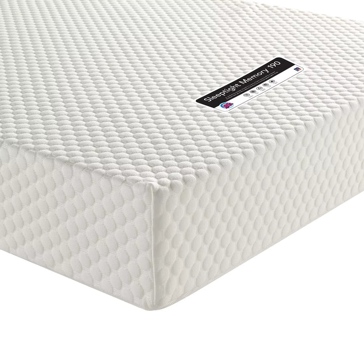 Sleeptight Memory mattress 90cm in white background