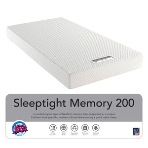 Sleeptight Memory Foam Mattress: Easy and supportive sleep solution.