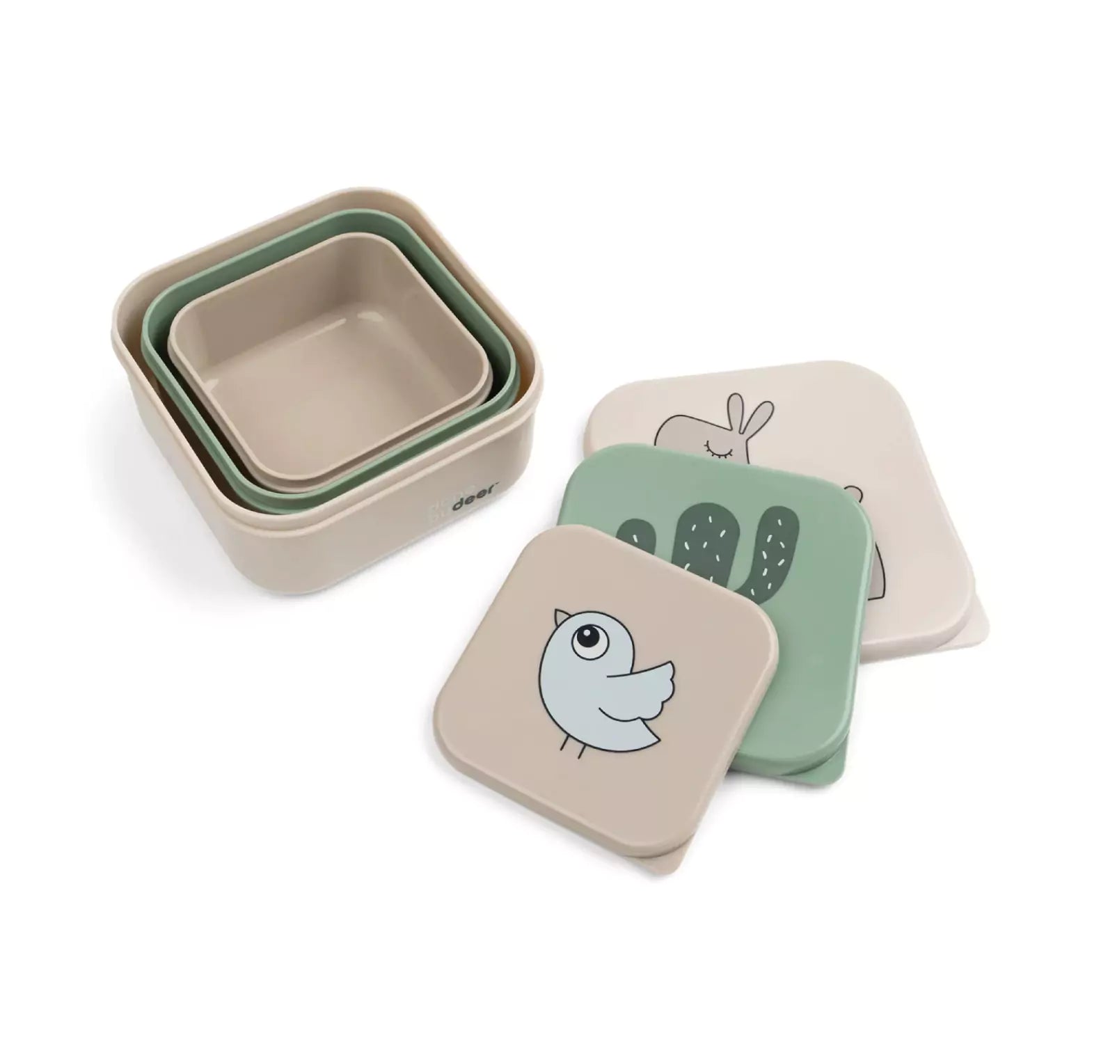 Snack Box Set 3 Pcs Lalee - Sand Mix