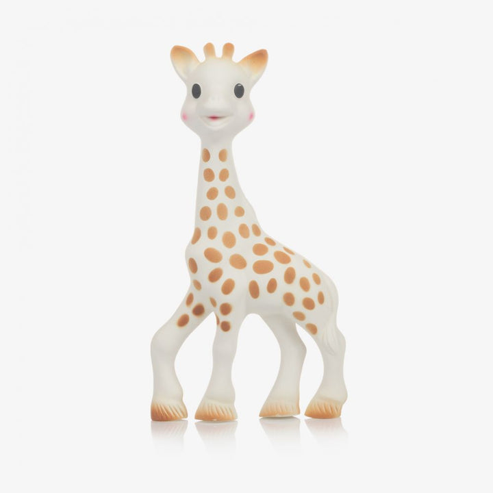 Close-up of the Sophie la girafe® teether and swaddle's design