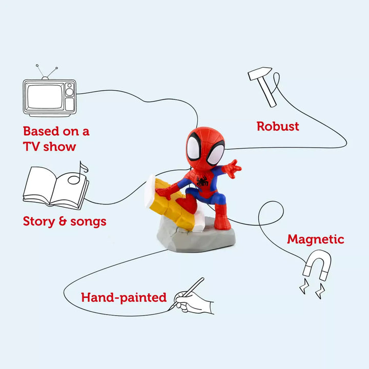 Features Spiderman Tonie: Spidey & His Amazing Friends, Go Webs Go!