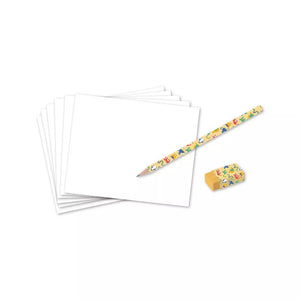 animal drawing box paper pencil and eraser
