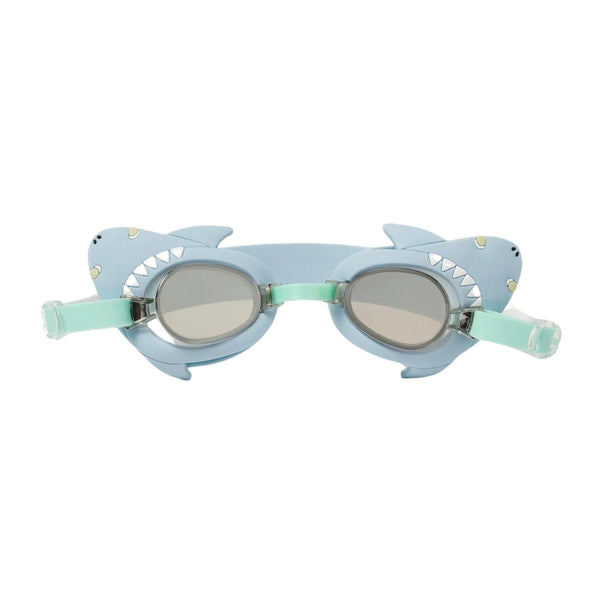 This swim goggle is for kids, demonstrating the anti-fog coating of the goggles, ensuring clear and uninterrupted vision underwater for confident swimming.