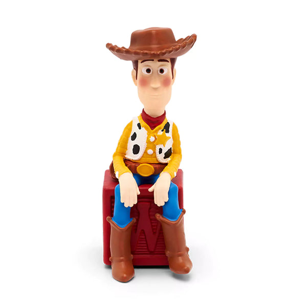 Hand-painted Woody figure from Toy Story plays music and narrates stories. Compatible with Toniebox for interactive playtime.