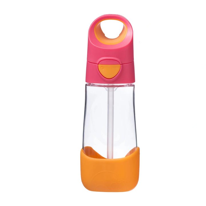 The Tritan bottle has a convenient Carry Handle and is perfect for school bags