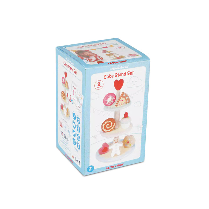 3 tier wooden toy cake stand packaging