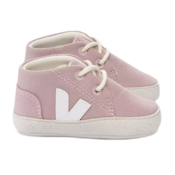 Veja Baby Canvas Shoes - Babe White