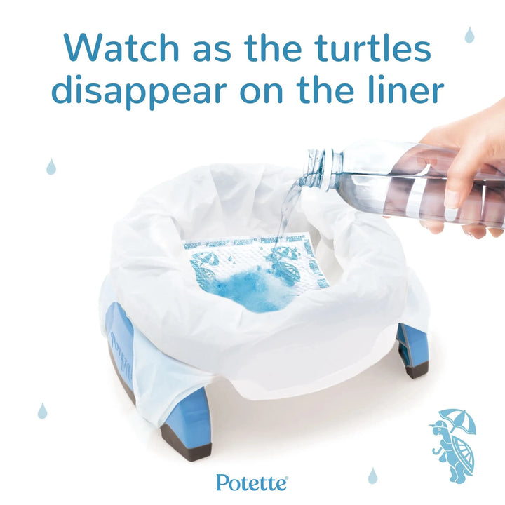 Ditch messy diapers with this compact, easy to clean travel potty.