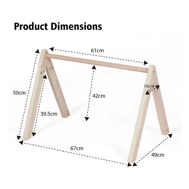 Product dimensions Wooden Baby Play Gym