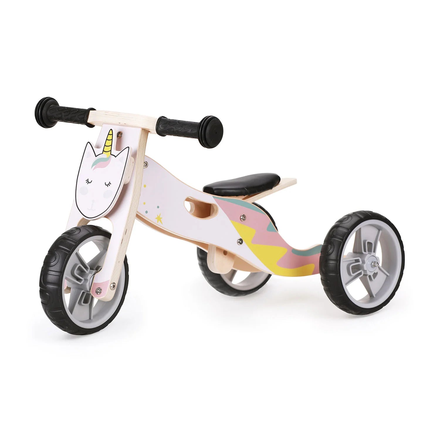 Hooga Playroom Wooden Balance Bike Unicorn 18 Months