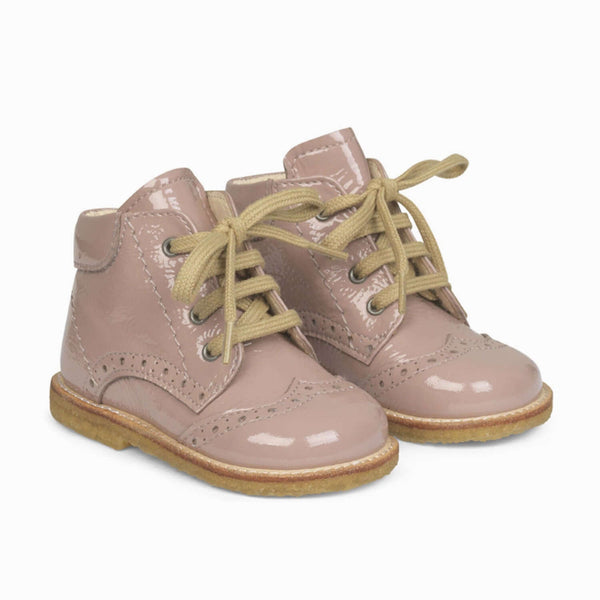 Angulus Starter Boots With Laces - Rose