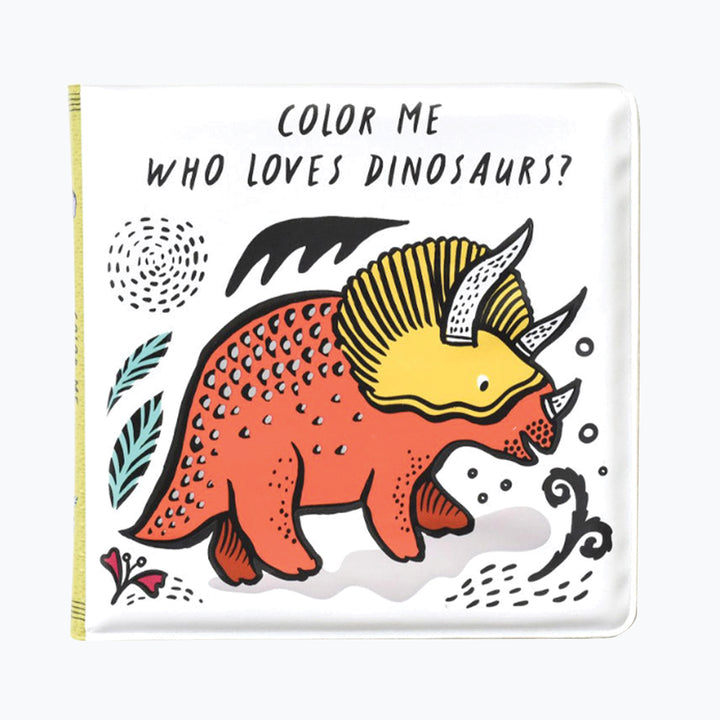 Wee Gallery Bath Book Colour Me - Dinosaurs