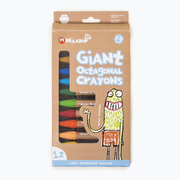 Micador JR Giant Octagonal Crayons
