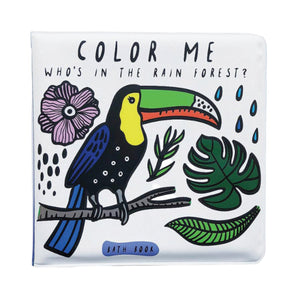 Wee Gallery Bath Book Colour Me - Rain Forest