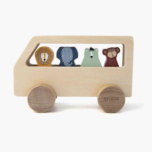 Trixie Wooden Animal Bus Toy