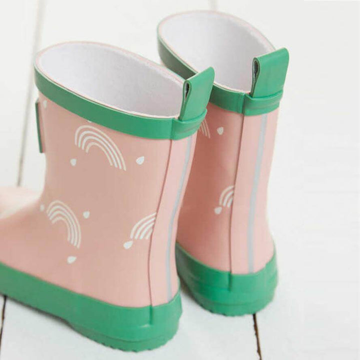 Grass & Air Kids Colour Changing Rainbow Wellies With Bag