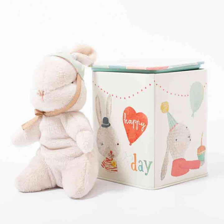 Maileg Happy Day Bunny In Tin Box - Small