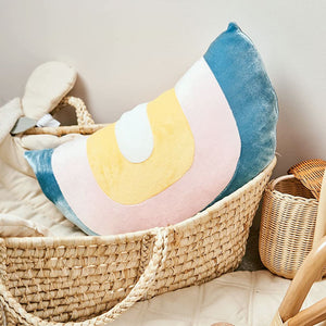 Eco-friendly MiniDream rainbow cushion made from recycled materials