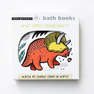 Wee Gallery Bath Book Colour Me - Dinosaurs