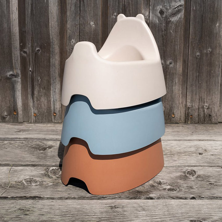 Stack of toilet training tools for toddlers