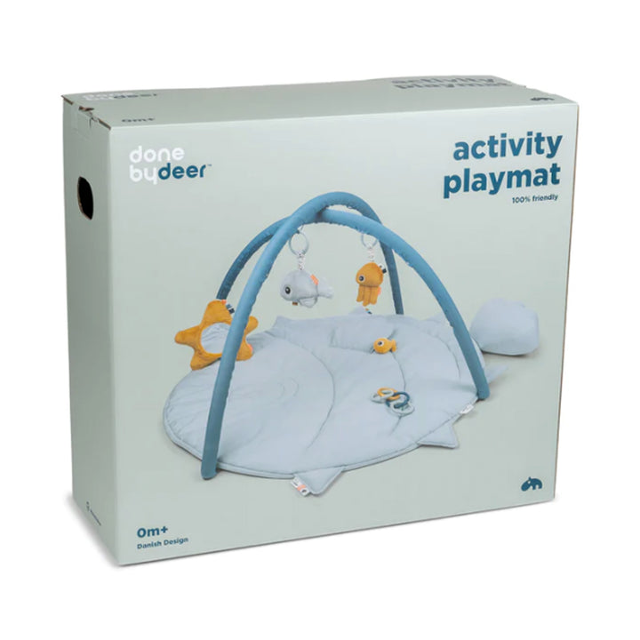 Done by Deer Activity Playmat Sea Friends - Blue
