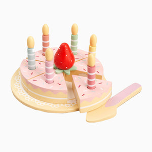 Hooga Playroom Little Baker Wooden Birthday Cake