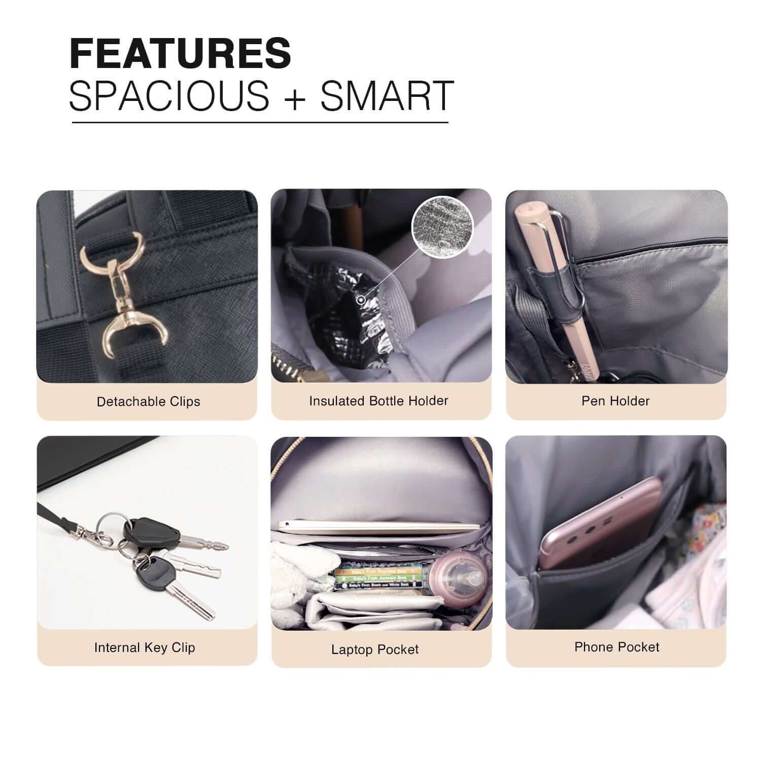 Allis LUX Changing Backpack - Black