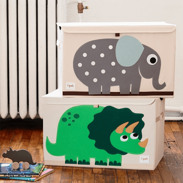 3 Sprouts Toy Storage Chest Box - Dino Green