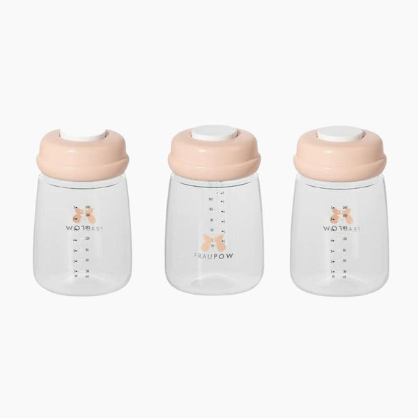 Fraupowuk Milk Storage & Feeding Bottles - 3 Pack