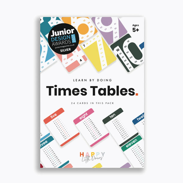 Happy Little Doers Learn Times Tables Flashcards