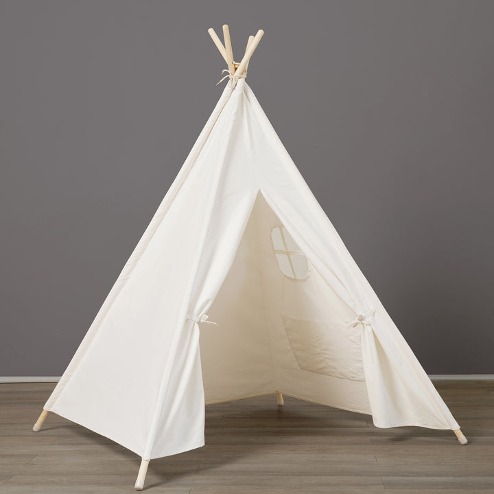 Hooga Kids Teepee Play Tent with Organic Round Cotton Playmat