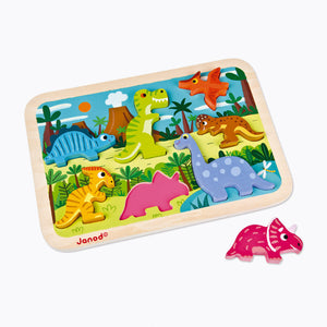 Janod Chunky Puzzle Dinosaurs 7 pieces