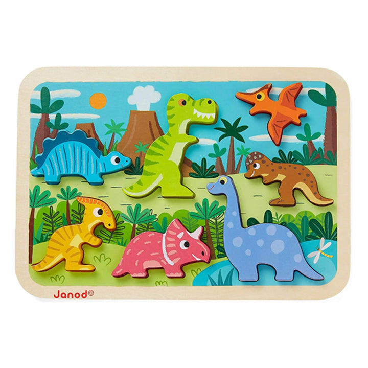 Janod Chunky Puzzle Dinosaurs 7 pieces
