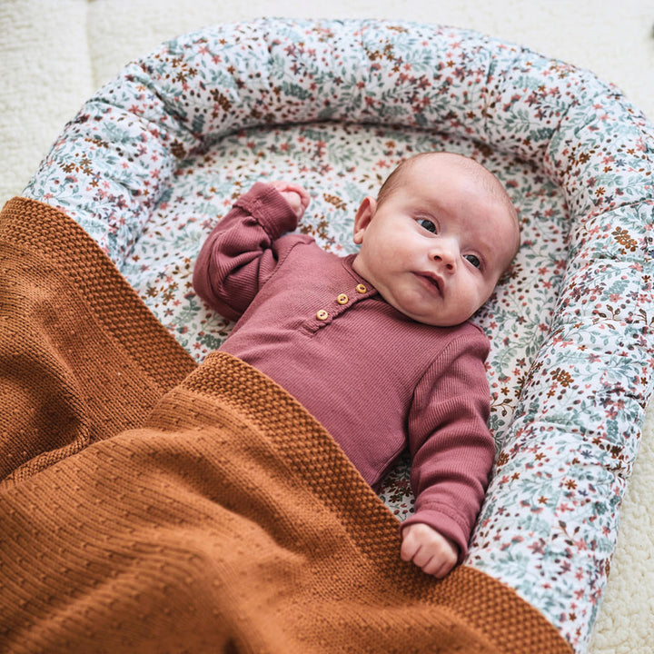 Jollein Bliss Knit Baby Blanket - Caramel