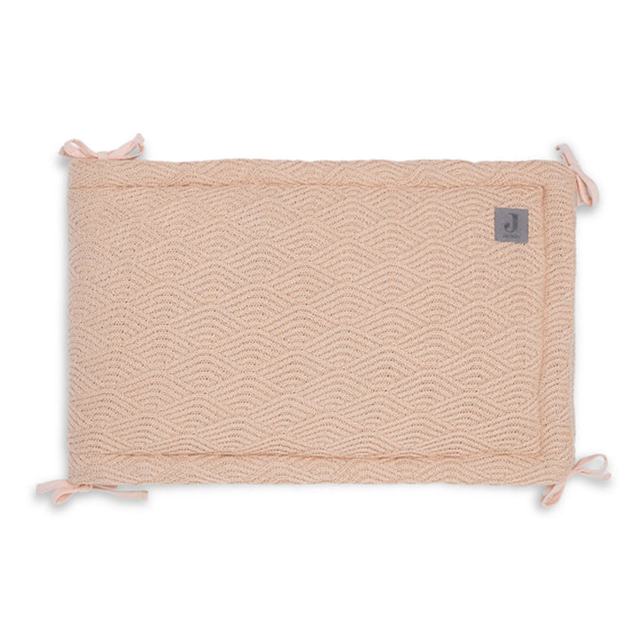 Jollein knitted Cot Bumper - Pale Pink