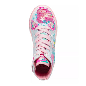 Lelli Kelly Sirenetta Mermaid Canvas Baseball Boots - Light Blue