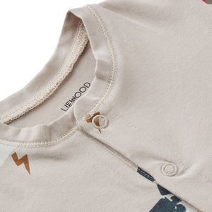 Liewood Birk Pyjama Jumpsuit - Little Dragon/Sandy Mix