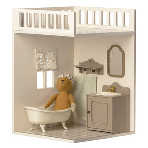 Wooden bathroom sink for Size 1 Bunny/Rabbit dolls.