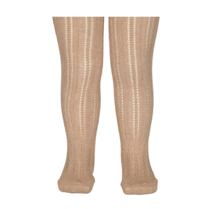 MarMar Copenhagen Girls Tights Pointelle - Alpaca Melange
