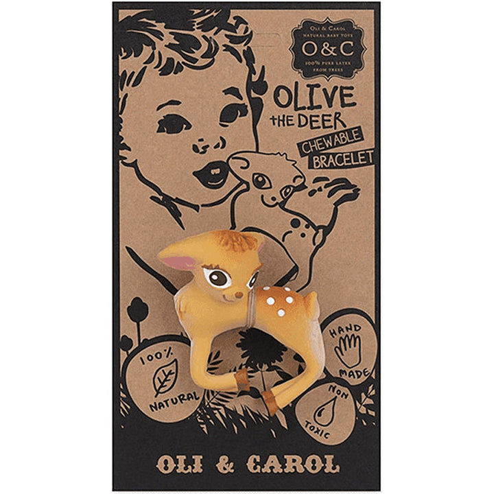 Oli & Carol Chewable Teething Bracelet - Olive The Deer