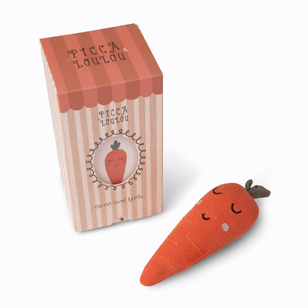 Picca Loulou Carrot Carol Orange Rattle In Box